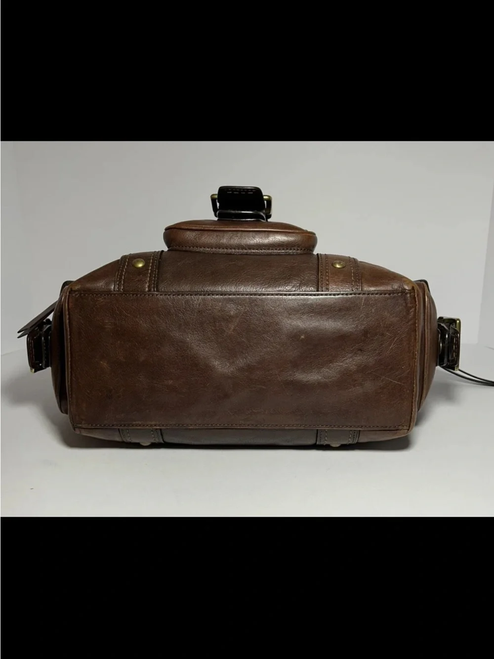 Coach Legacy Shoulder Bag/Tote Cognac Leather,Chunky Brass Hardware,RARE/VINTAGE